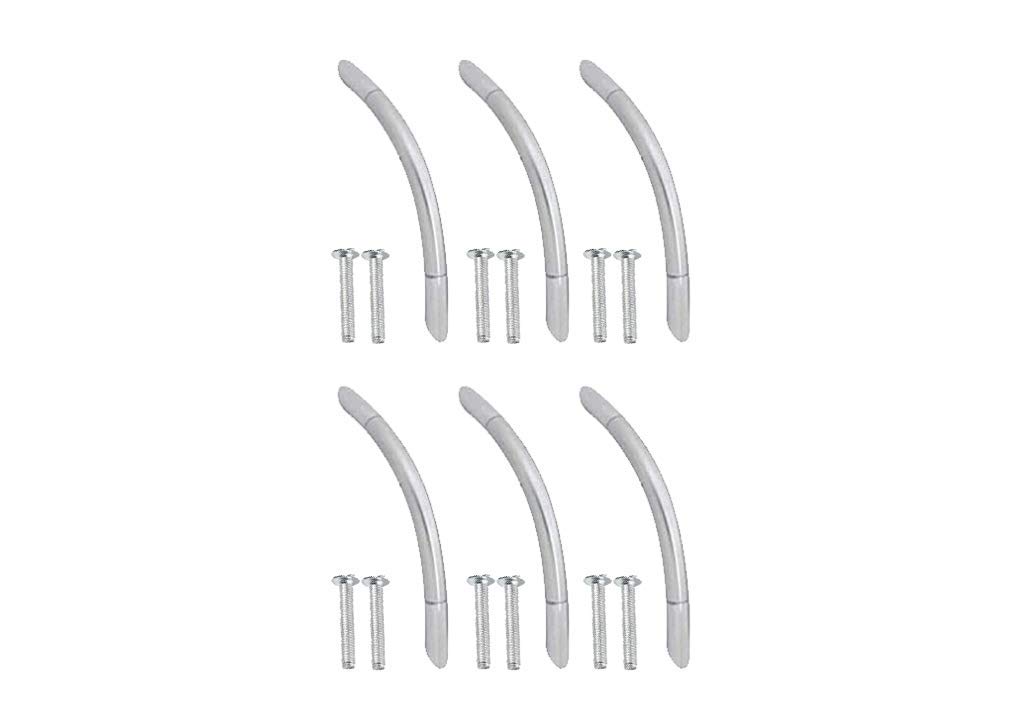 Sun Shield Steel Drawer Handle | Wardrobe Handle | Door Handle Oval C with Screw (6 Inch, Chrome Finish) - 6 Pieces (B08CHJZSSF) Amazon Price History, Amazon Price Tracker