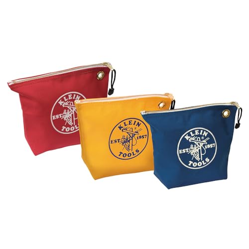 Assorted Canvas Zipper Bags, 3-Pack, Klein Tools 5539CPAK