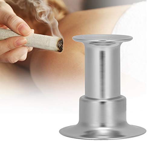 Image of Stainless Steel Moxa Stick Extinguisher, Multi-specification Optional Moxibustion Roll Extinguisher With Ash Collector Tray Dish Stable Base (2cm)