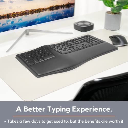 X9 Performance Ergonomic Keyboard Wireless - Your Comfort Matters - Full Size Rechargeable 2.4G Ergonomic Wireless Keyboard With Wrist Rest - 110 Key Split Ergo Computer Keyboard For Pc | Chrome #TOP1