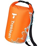 Treklean Dry Bag, Waterproof Floating and Lightweight Dry Bags, Roll Top Sack Keeps Gear Dry, for...