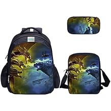 MATMO Dinosaur Backpack and Lunch Bag Set for Boys, Shoulder Bag, Pencil Case Set 22-12