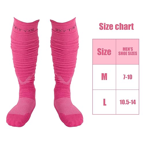 Yxmeiguo Scrunch Football Socks Extra Long Padded Sports Athletic Socks for Men Women with Ankle Support Football Accessories2