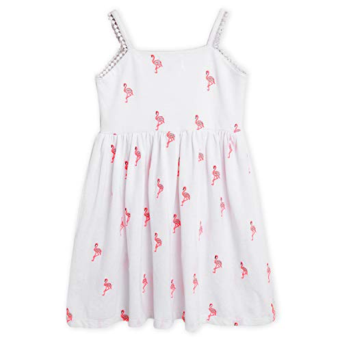 Image of Cotton Blend Kids Halter Neck A-Line Dress