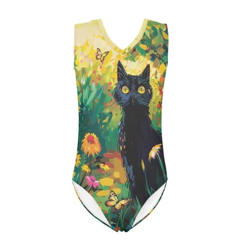 Image of Swimsuits for Girls 3-14 Sleeveless Bathing Suit for Kids Summer One Piece Swimming Suits