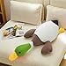 Pasrdqoyp Mallard Duck Plush,Mallard Duck Stuffed Animals, Soft Furry Duck Stuffed Animal Pillow,Huge Duck Plush Hugging Pillow Gifts for Every Age (29.5in)