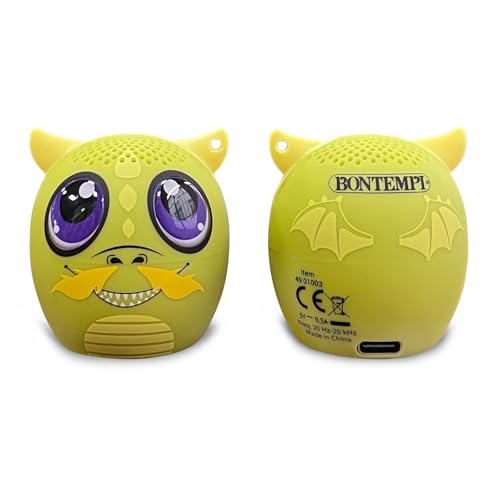 Bontempi | Mini Cassa Acustica Wireless Drago, Connessione Semplice E Veloce Senza Fili, Ideale Per Feste E Bambini, 300X200X195Mm - 3
