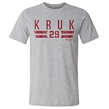 500 LEVEL John Kruk Philadelphia Font Shirt (Heather Gray, Large)