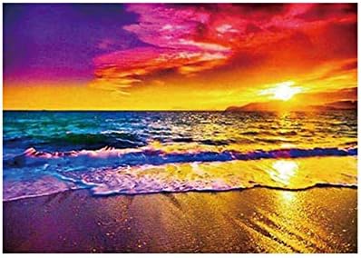 thansky Paint by Numbers Kits for Adults，Full Drill DIY 5D Diamond Painting Landscape Cross Stitch Kits Embroidery Home Decor(12)