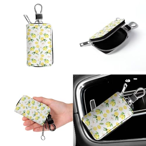 2 Piece Womens Messenger Bag Crossbody Bucket Tote Bag Matching Leather Car Key Holder Case 5