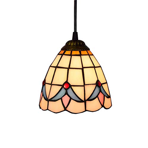 Lampe suspendue 6 pouces plume bleue de style méditerranéen CFWSHJ pour couloir et porche