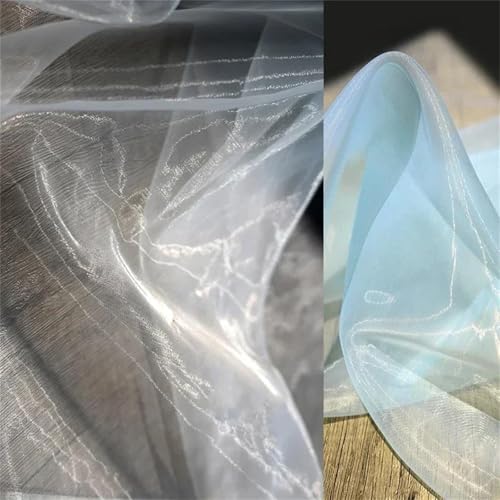 Organza de 150 cm en polyester acrylique pour couture de robe - 3