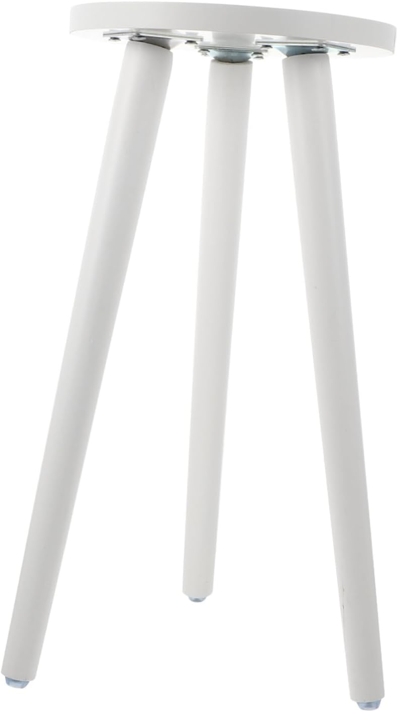 Solid Wood Plant Stand Indoor Balcony Flower Pot Rack with Sturdy Point Support Natural Finish Wooden Tea Table for Small Potted Plants Books and Home Decor