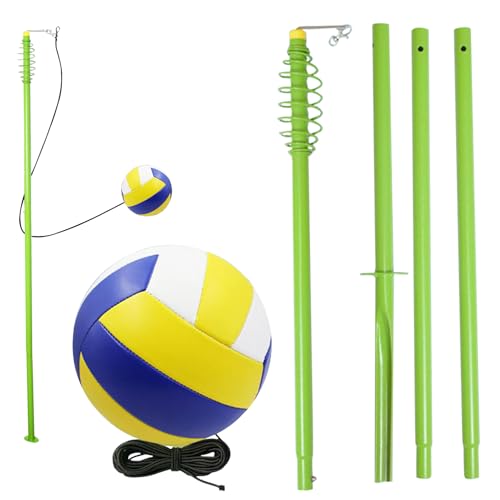 Entraînement de volley-ball à la maison avec un kit portable pour le jardin