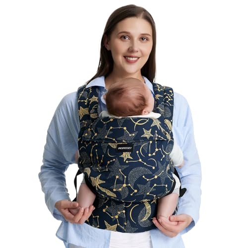 Momcozy Mochila Portabebés Ergonómica, Cómoda y Ligera | para Bebés 3–24 Meses, Fácil de Poner, Soporte Lumbar Mejorado, Manos Libres