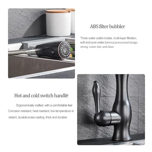 Robinet de cuisine mélangeur chaud et froid compact et ergonomique - 3