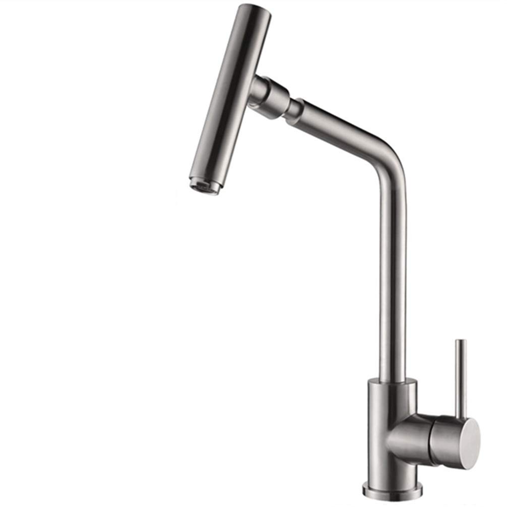 ZYCHSJXA Stainless Steel Kitchen Faucet Mixer Tap 720 Degree Swivel Rotatable Basin Mixer,A