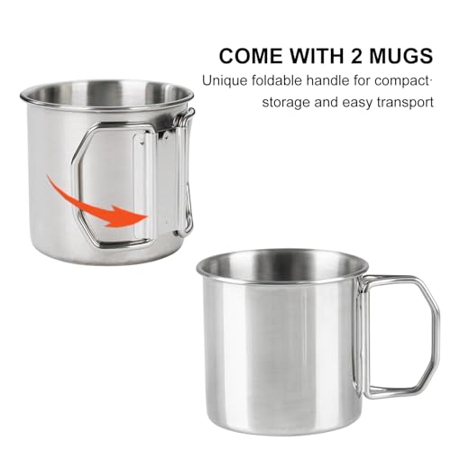 APOXCON Mehrzweck-Perkolator-Kaffeekanne mit 2 Tassen, Kaffeemaschine aus Edelstahl mit hitzebeständigem Knopf aus Borosilikatglas und flammhemmendem Silikatgriff, für alle Herd geeignet, 6 Tassen