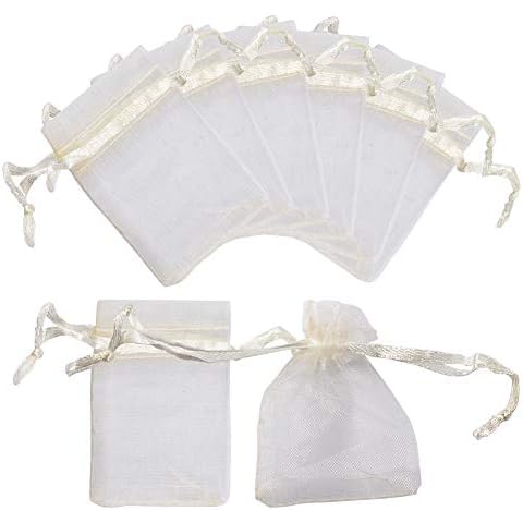 NBEADS Bolsas de Organza de 100 Pieza Cover
