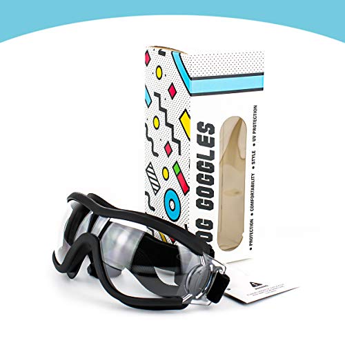 Pedomus Dog Sunglasses Dog Goggles Adjustable Strap For Travel Skiing And Anti-Fog Dog Snow Goggles Pet Goggles For Medium To Large Dog #TOP6