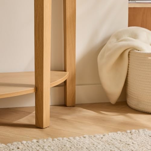 Console arrondie effet vague 2 niveaux 100 cm Calicosy
