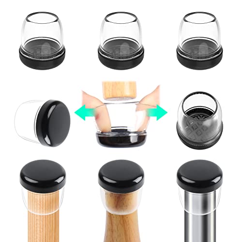 RCHYFEED 24 PCS Chair Leg Caps Sliders for Carpet Chair Leg Floor Protectors Sliders for Carpet Silicone Furniture Leg Caps Cups Gliders