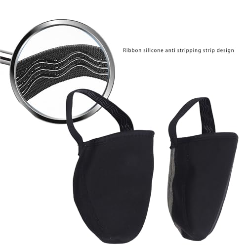 Cubiertas para dedos de zapato de ciclismo Semme, protector elástico a prueba de viento y transpirable con banda elástica trasera y correa antideslizante, para mountain bike y ciclismo de ruta miniatura 5