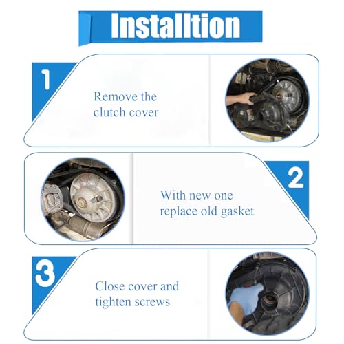 Image of Belt Box Seal Drive Clutch Cover Gasket Clutch Cover Seal Gasket | Compatible with Polaris ACE RZR 1000 XP 900 S Ranger 900 1000, Outer Clutch Cover Seal