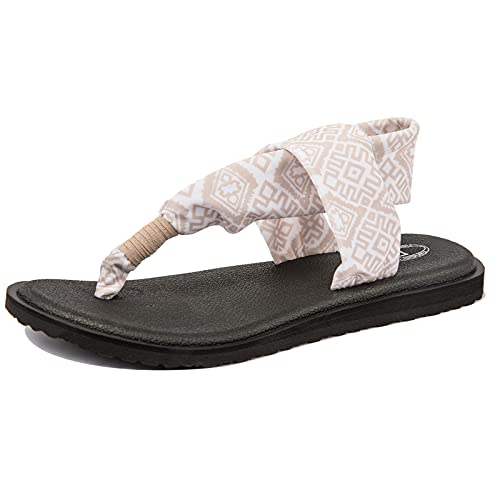 Image of Ranberone Women's Yoga Mat Flip Flops Casual Flat Summer Beach Sandals