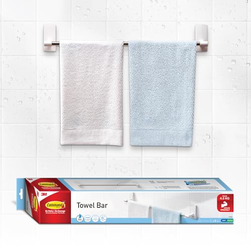 Command Towel Bar Hook, Drill- Free, Paint Damage Free, Heavy Dut...