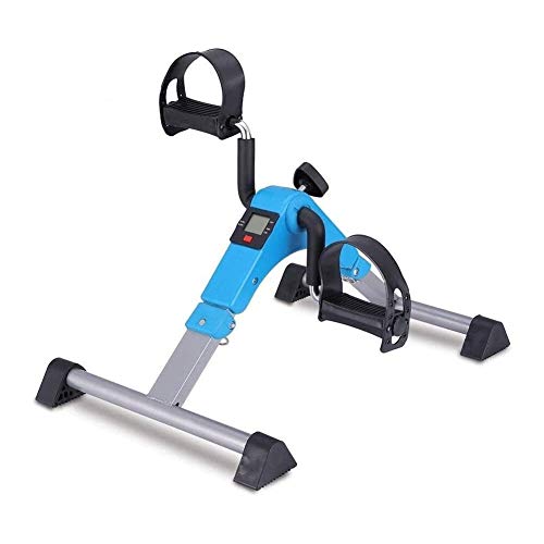 Pedaleador de ejercicio para debajo del escritorio, plegable, para brazos y piernas, portátil, para interiores, minibicicleta de ejercicio, gimnasio, fitness, entrenamiento cardiovascular de piernas,