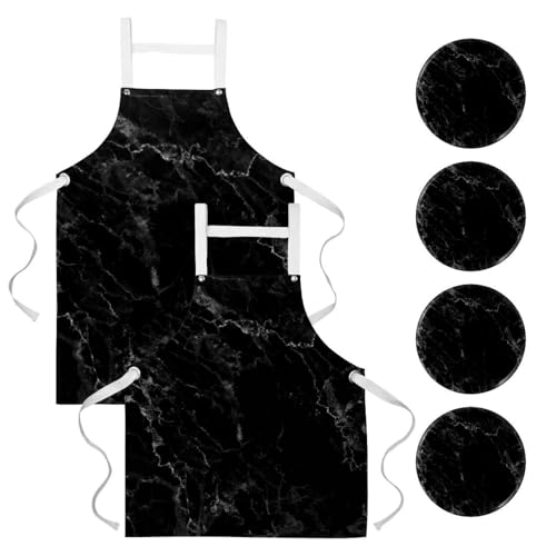 Tablier de serveuse multicolore avec 4 broches pour le travail de bar