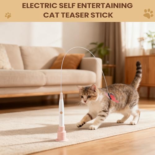 Juguetes para gatos con motor automatico de 2 modos para jardin 4