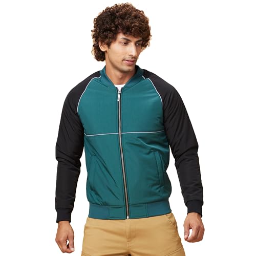 Image of Being Human Green Regular Fit Long Sleeves Men's Jacket Clothing