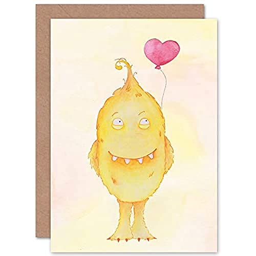 Wee Wild Monsters Toby Heart Balloon Kids Sealed