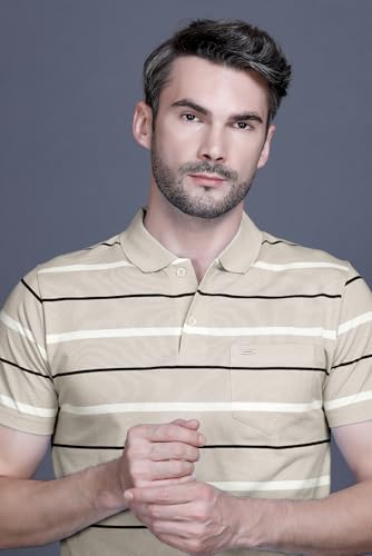 Image of GODFREY Polo T Shirt for Man with Pocket - Half T Shirt for Men Cotton