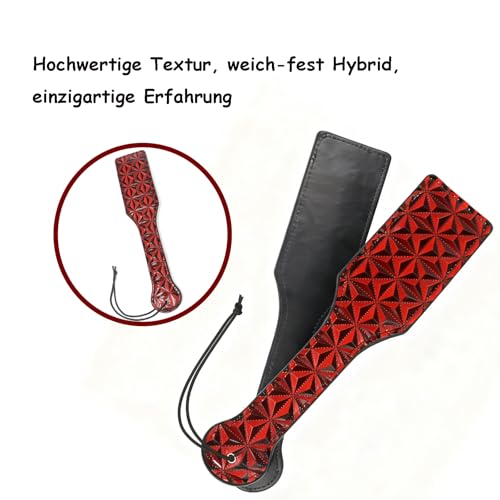 BDSM Bondage Paddel，SM Paddel aus Leder，Erotik Sex Paddel，Erotik Leder Flogger Peitsche，Bondage & SM Leder，inkl Leder Flogger Peitsche，Cosplay Sexspielzeug für Erwachsene，Erwachsene Bondage Zubehör