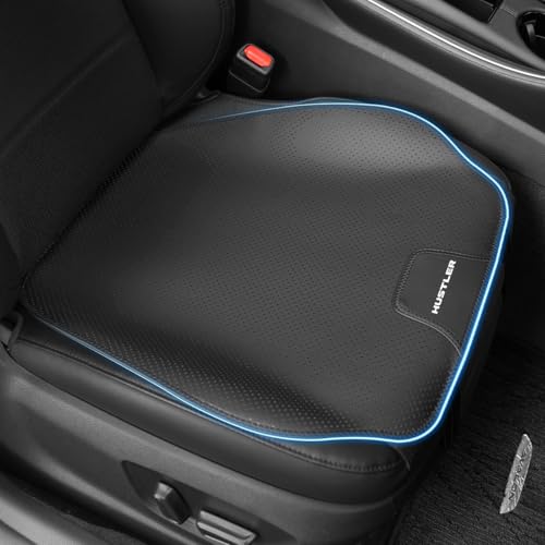 ハスラー 車用 シートカバー夏 柔い 通気性クッションおしゃれ、 新型 HUSTLER ハスラー mr52s カスタム アクセサリー、レザー シートクッション 薄くて軽い 防汚座席カバー 運転席 助手席 後部座席 車 座布団 ブラック カー用品 内装パーツ