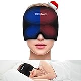 iTHEARU Migräne maske Gel Kühlmütze Migräne Kühlkissen Headache & Migräne Mütze Schlafmaske Frauen, Cold Therapy Cap Migräne Relief Dehnbare, Migräne/Kopfschmerz Hat-2022 Neue Migraine Relief Cap