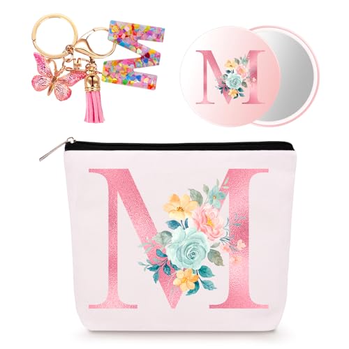 Bingtoo Trousse de Toilette Femme, Trousse de Maquillage Personnalisée, Cadeaux d'anniversaire pour Filles et Femmes (M)