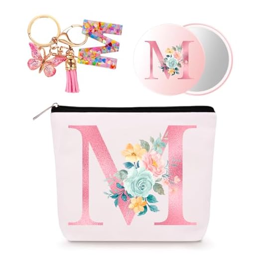 Bingtoo Bolsa de Maquillaje Personalizada, Regalo Personalizado Mujer, Regalo Mujer Cumpleaños, Neceser Mujer, M