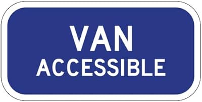 STOPSignsAndMore - R7-8B Van Accessible Handicap Parking Sign - 12x6 - Reflective | Rust Free Aluminum