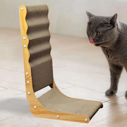 Griffoir pour chat en L et jeu d'intérieur interactif pour chaton - 4