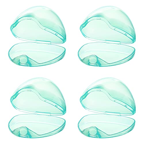 Accmor Pacifier Case, Pacifier Holder Case, Pacifier Container for Travel, BPA Free,Transparent Green, 4 Pack