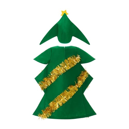 Disfraz Árbol de Navidad para Niñas 3-4 Años Verde miniatura 2