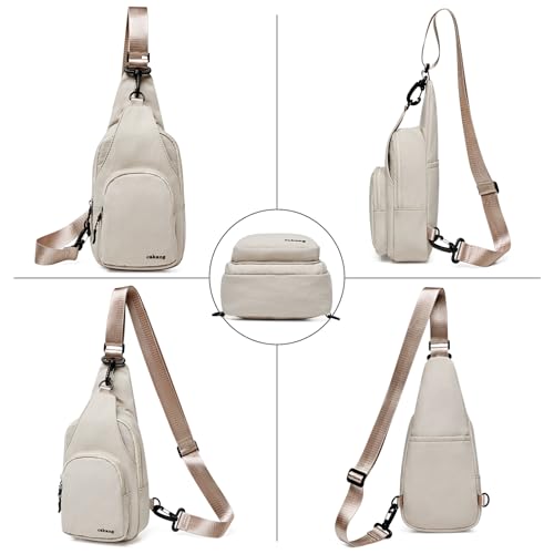 Image of cakang Womens Sling Bag Crossbody Bags for Women Vegan Leather Sling Backpack Daypack Fanny Pack Crossbody Purse Travel