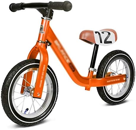 ygqtbc 11 Inches Balance Bike，Kids 2-6 Years Old Childrens Toy, No Pedal，Adjustable Seat, Two-Wheeled Children's Slide Car Children Bicycle (Color : A)