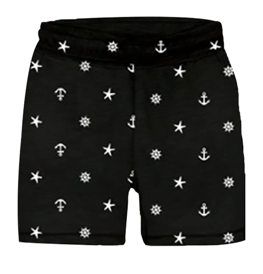 JUGULAR Baby Boys and Girls Cotton Printed Shorts Pack of 3 (in, Age, 4 Years, 5 Years, Must,Gry,Black) 1
