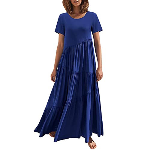 Robe d'été pour femmes style bohème chic à manches courtes pour look décontracté