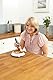 Homecraft Surrounded Incurved Dish and Plate Guard, Non Slip Eating Aid for Elderly, Disabled and Handicapped Users